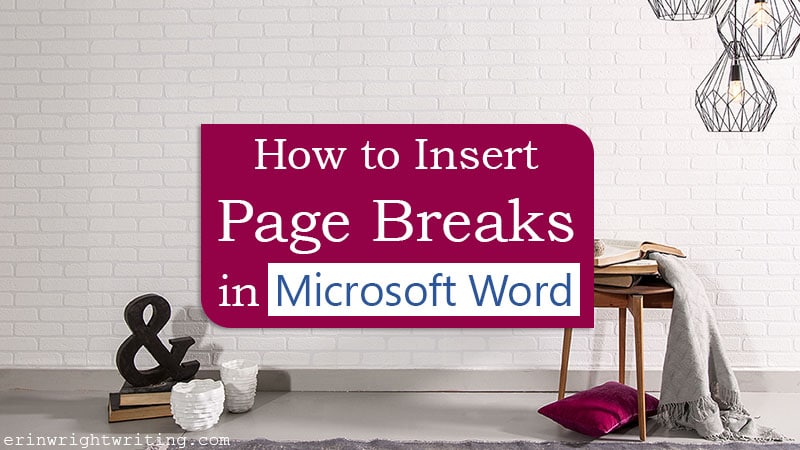 page break in word for mac